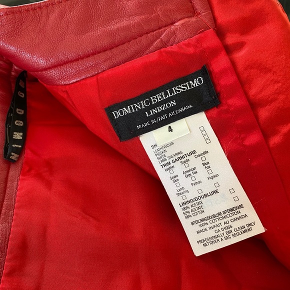 Genuine leather skirt - Picture 4 of 6